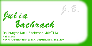 julia bachrach business card